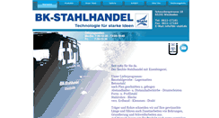 Desktop Screenshot of bk-stahl.de