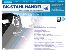 Tablet Screenshot of bk-stahl.de